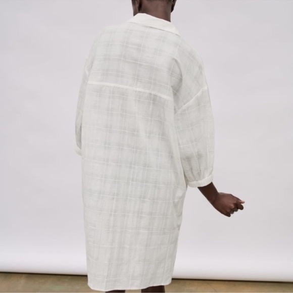 NWT • ZARA • STRIPED OVERSIZED BLOUSE • M - Picture 4 of 16